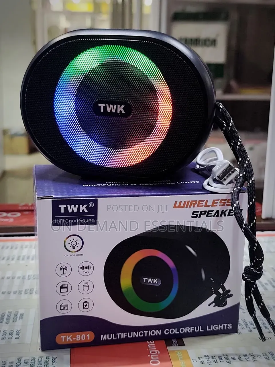 Tk 801 RGB Speaker - RGB Display - Great Sound - Portable