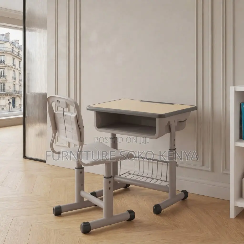 Home Desk; Reclining Kids Desk Chair Set With Book Drawer