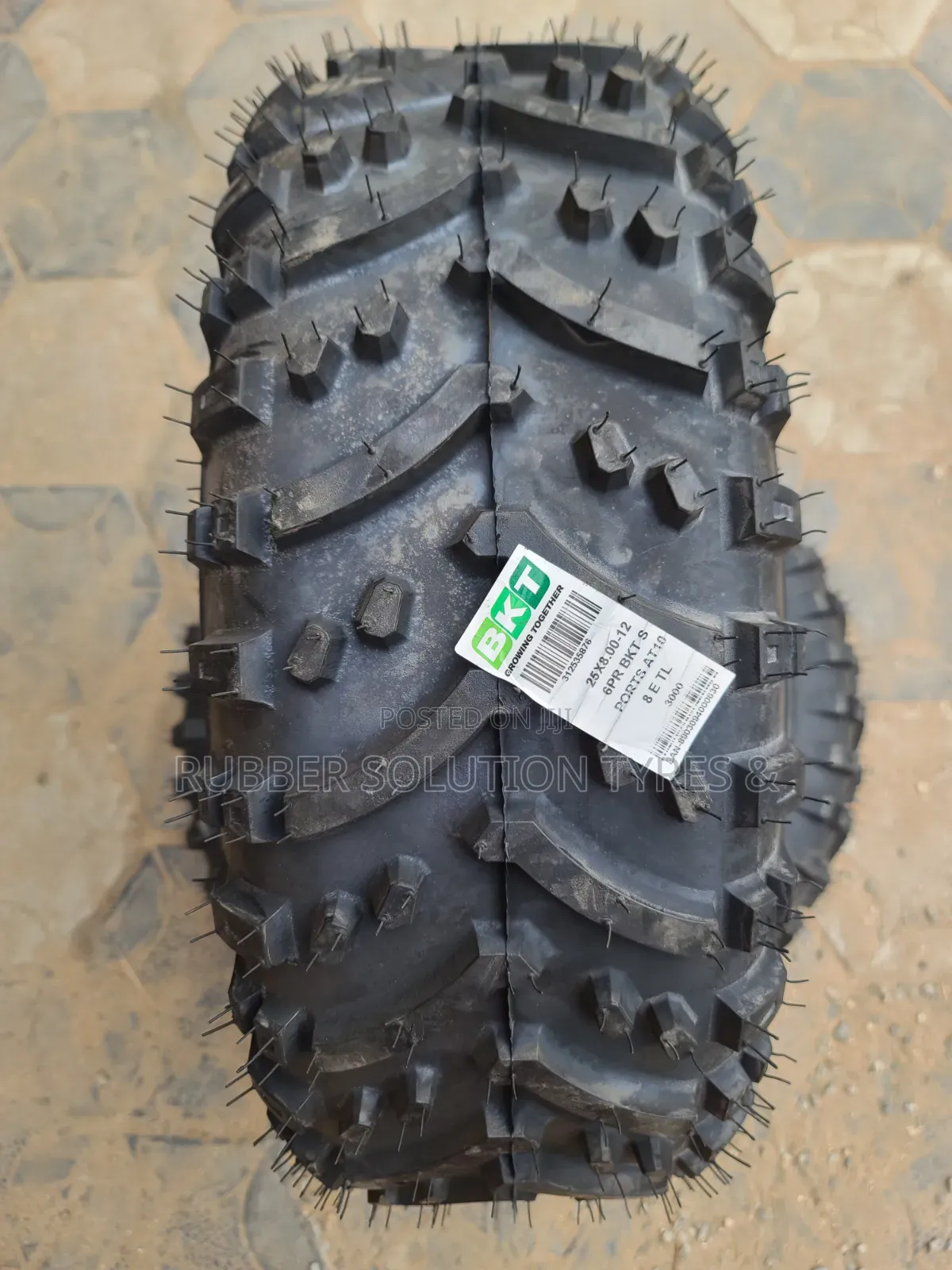 25 X8-12 BKT Tyres AT-108 All-Terrain (ATV/UTV Quad Bikes) 6-Ply