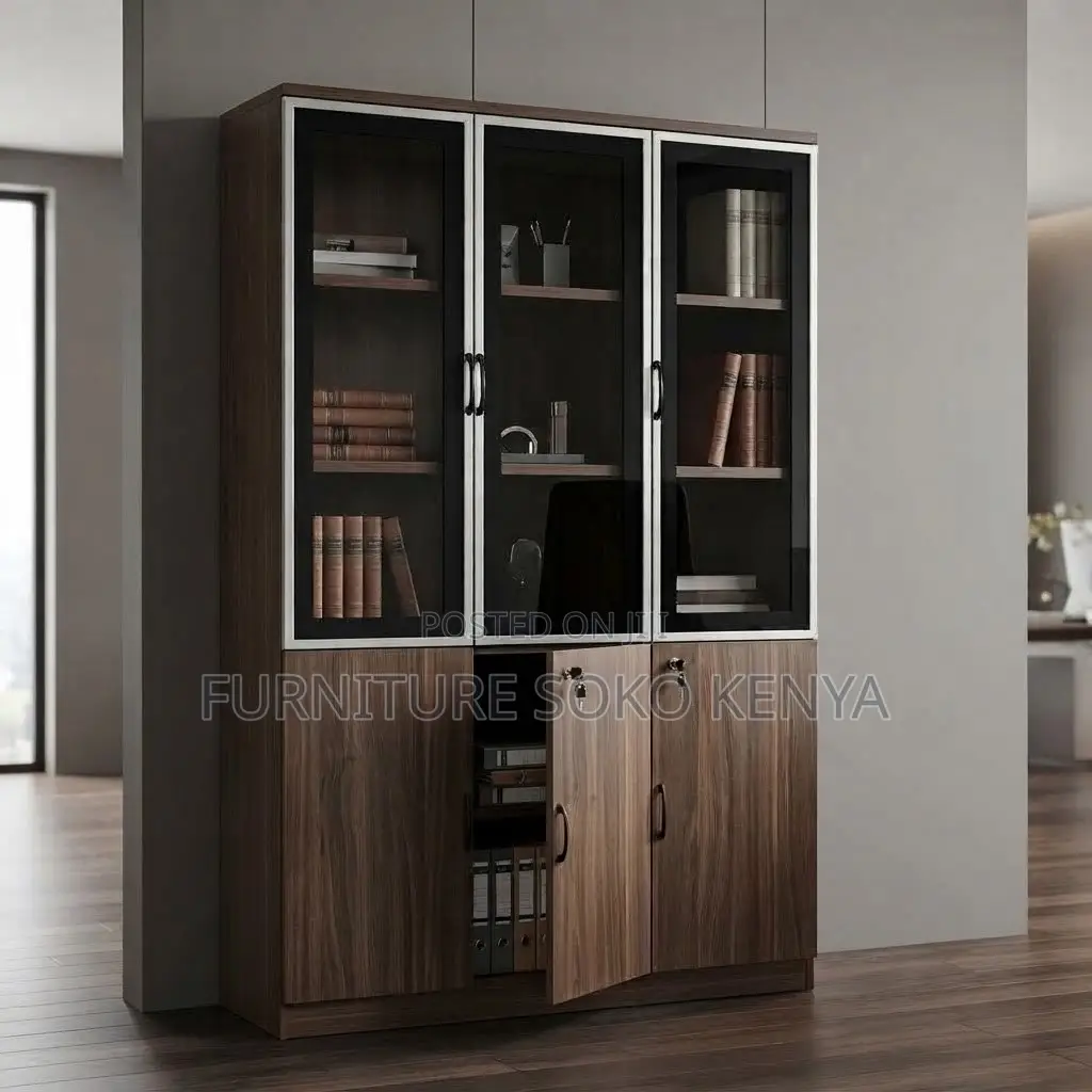 Office Cabinet; Three Doors Executive Office High Cabinet