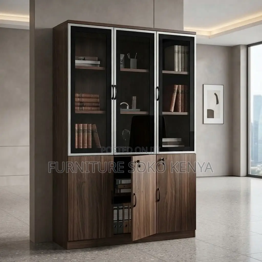 Office Cabinet; Three Doors Executive Office High Cabinet
