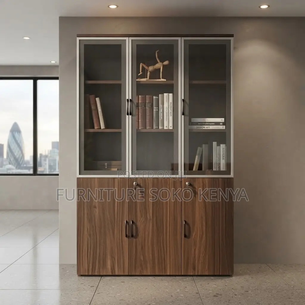 Office Cabinet; Three Doors Executive Office High Cabinet