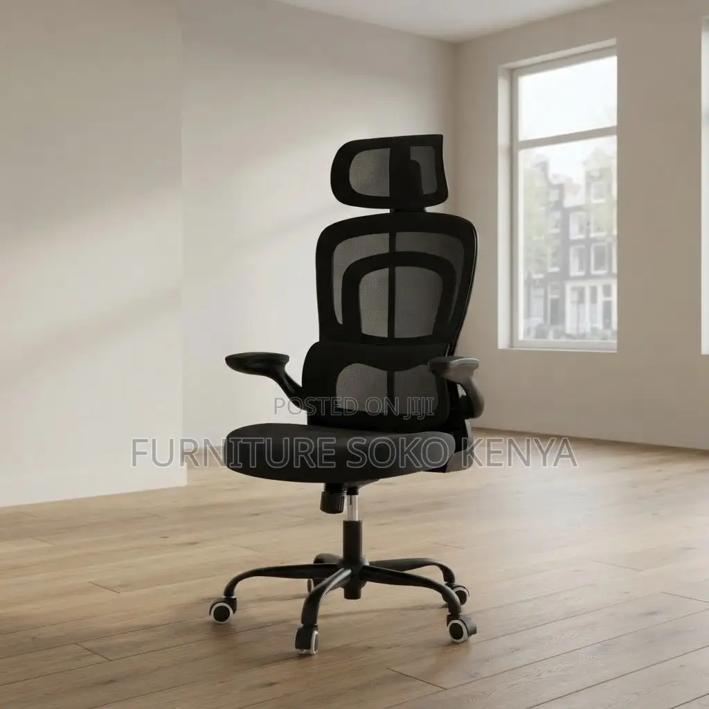 Office Chairs; Orthopedic Fabric Seat With Dual Backrest