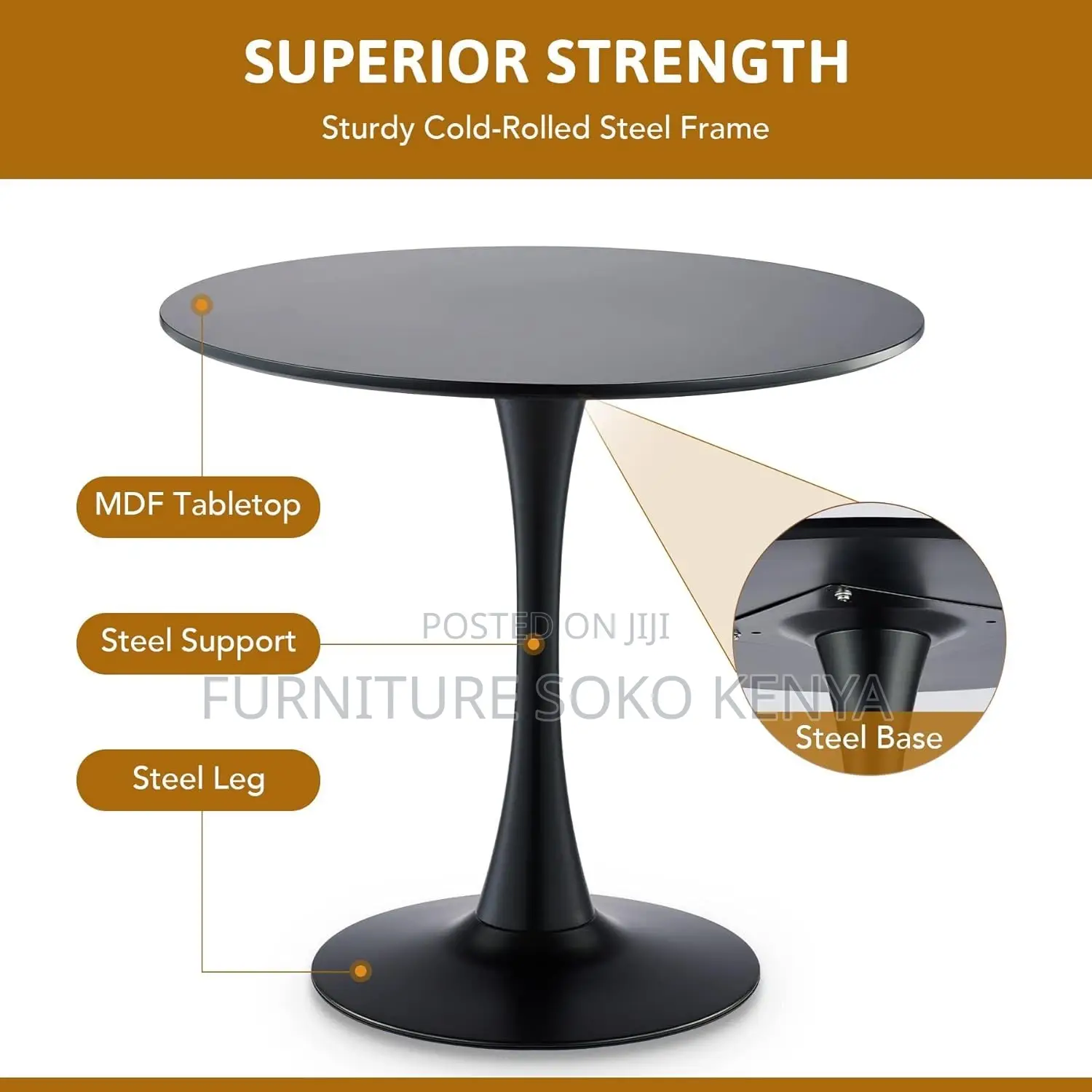 Dining Set : Modern 3-Piece Dining Set