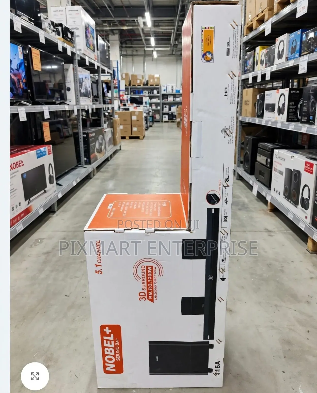 Nobel 5.1 Channel Soundbar Speaker System NB-116A for Home