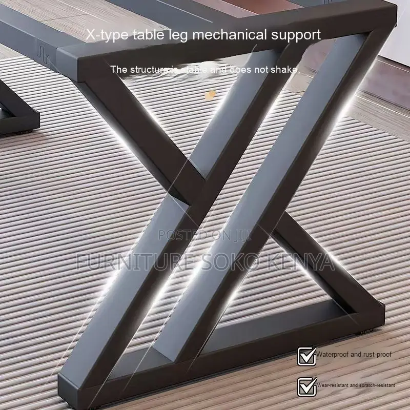Office Desk : 1.4M Modern Black Gaming Desk