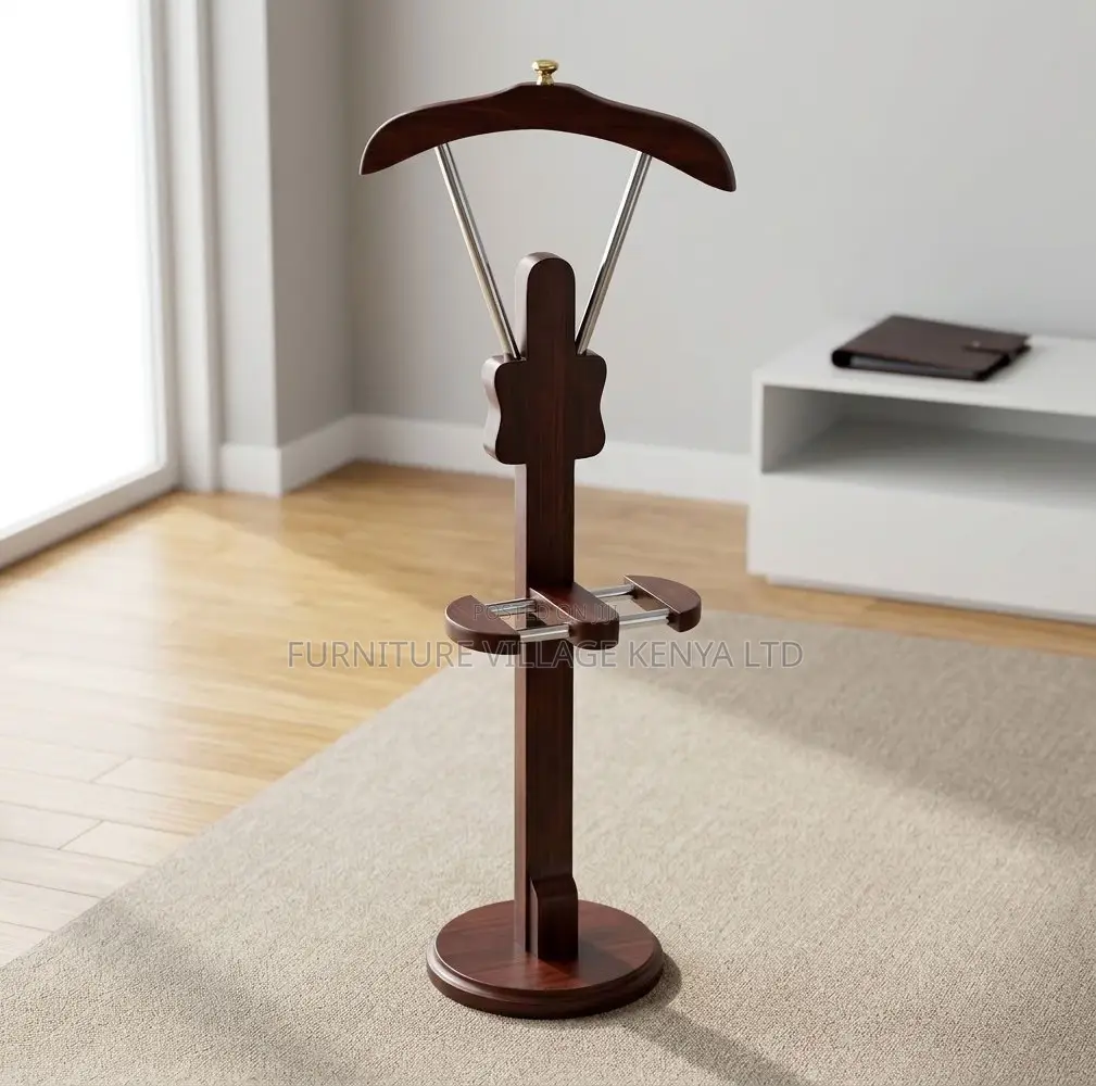 Coat Hanger; Mahogany Wooden CEO'S Office Coat Hanger Stand