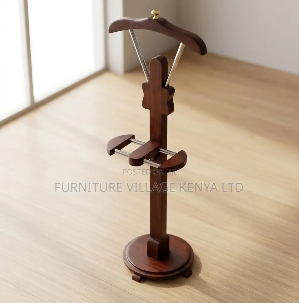 Coat Hanger; Mahogany Wooden CEO'S Office Coat Hanger Stand