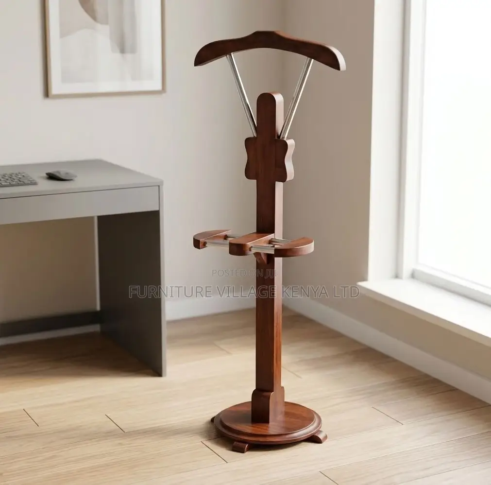 Coat Hanger; Mahogany Wooden CEO'S Office Coat Hanger Stand