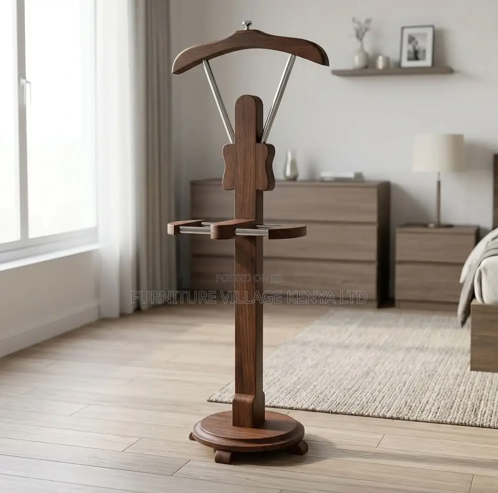 Coat Hanger; Mahogany Wooden CEO'S Office Coat Hanger Stand