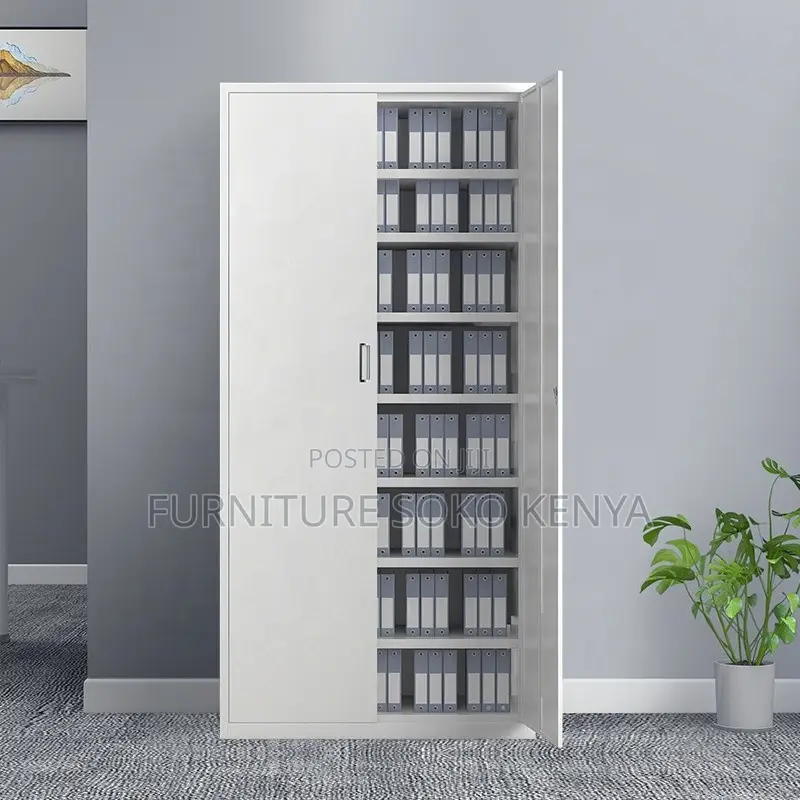 Office Cabine : 2-Door White Metallic Filing Cabinet