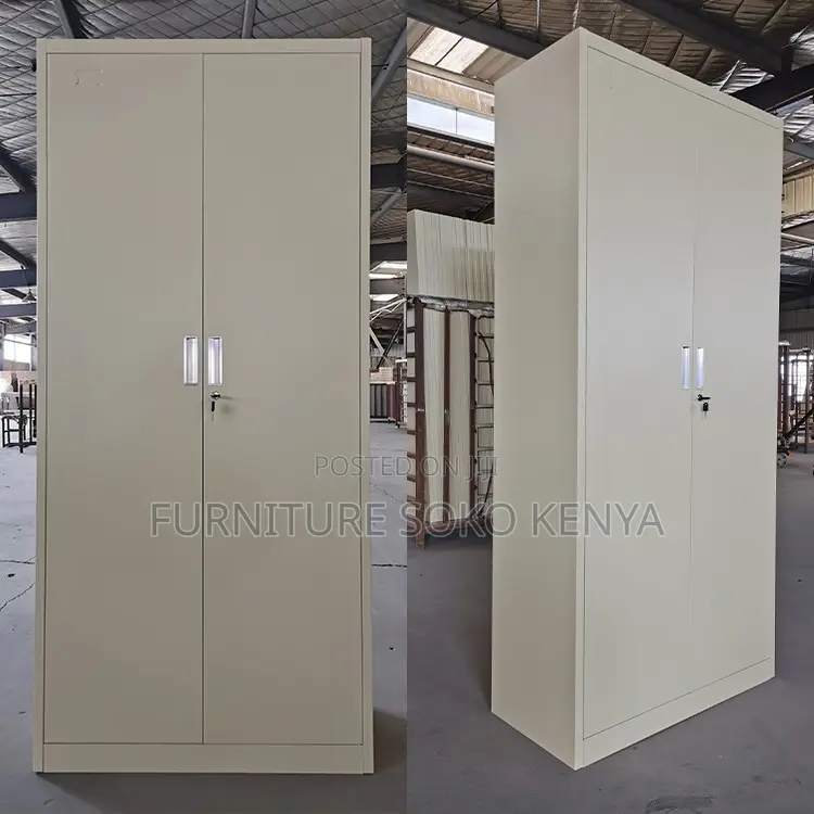 Office Cabine : 2-Door White Metallic Filing Cabinet