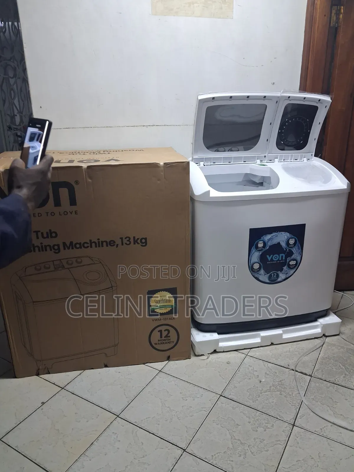 Von 13KG Twin Tub Washer – Everyday Laundry Solution