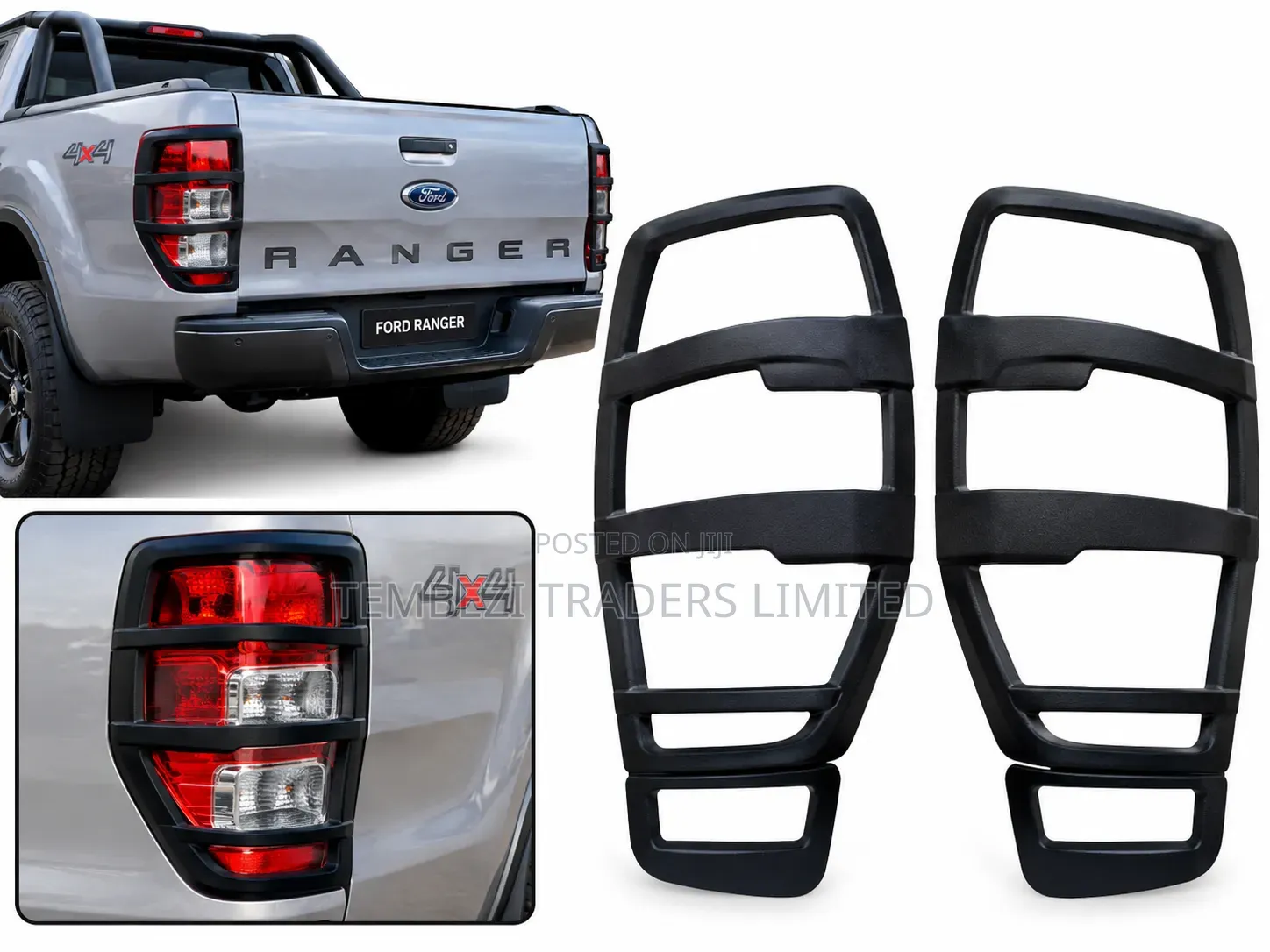Ford Ranger Original Tail Light Covers Matte Black Trim Kit