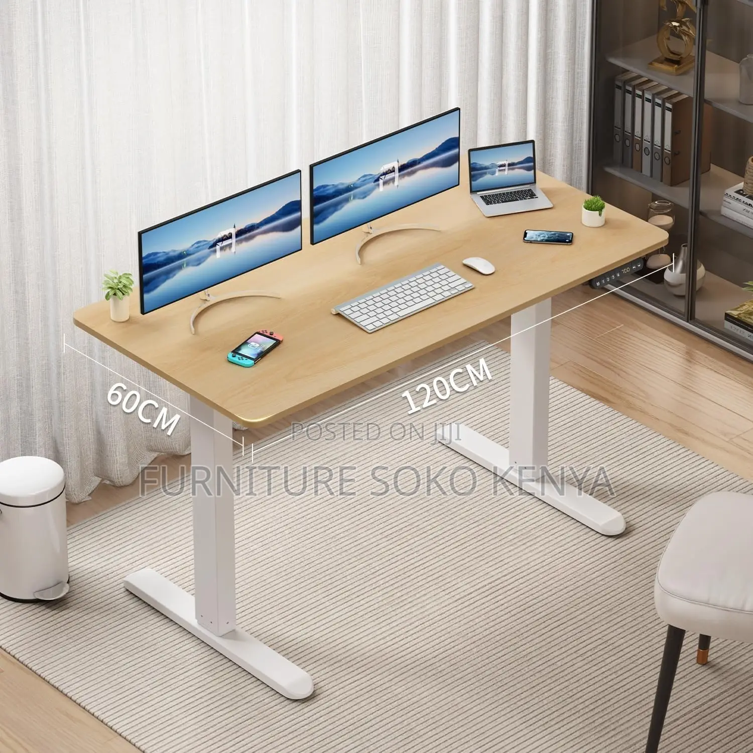 Standing Desk : 1.4M Electric Height-Adjustable Standing Desk