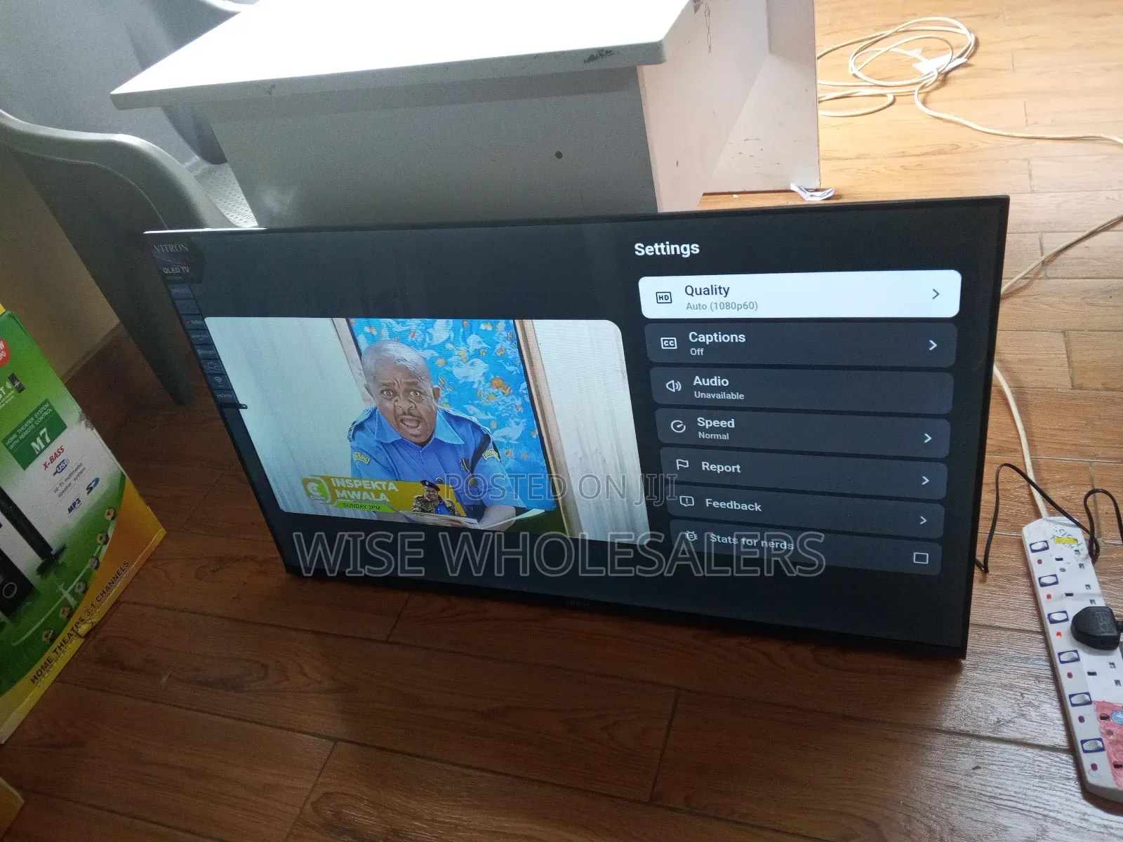 Vitron 43" Whale OS QLED Smart TV (Model HTC43QW).
