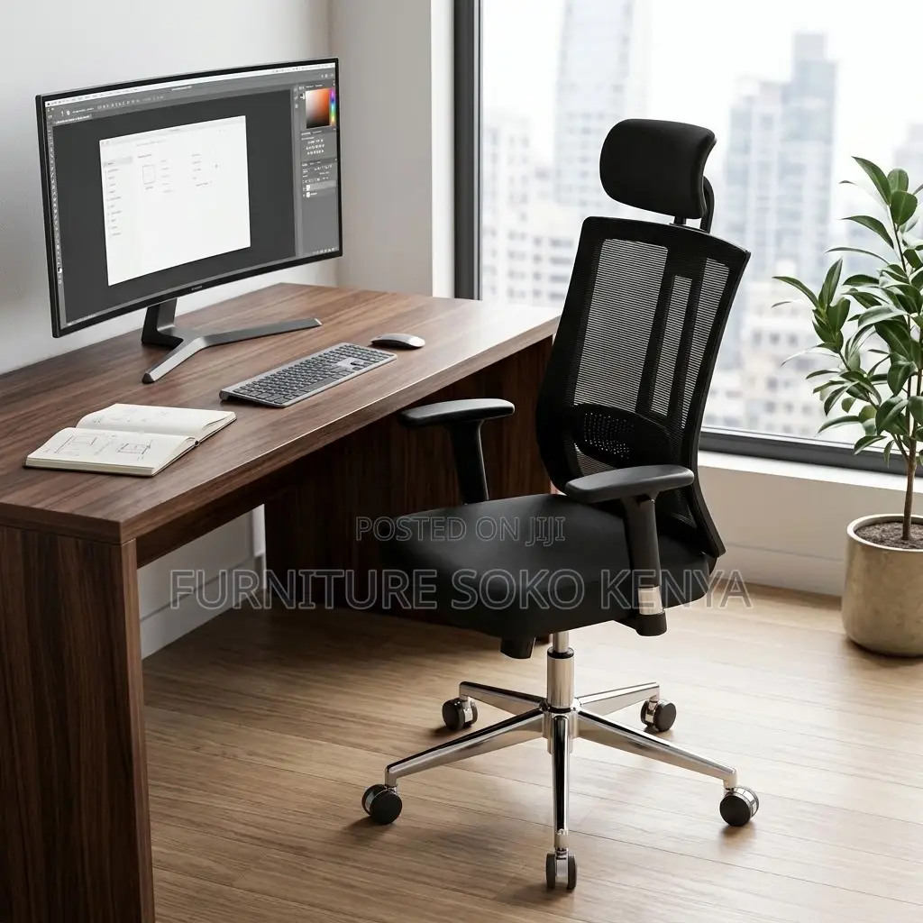 Office Chair : High-Back Ergonomic / Orthopedic Office Chair