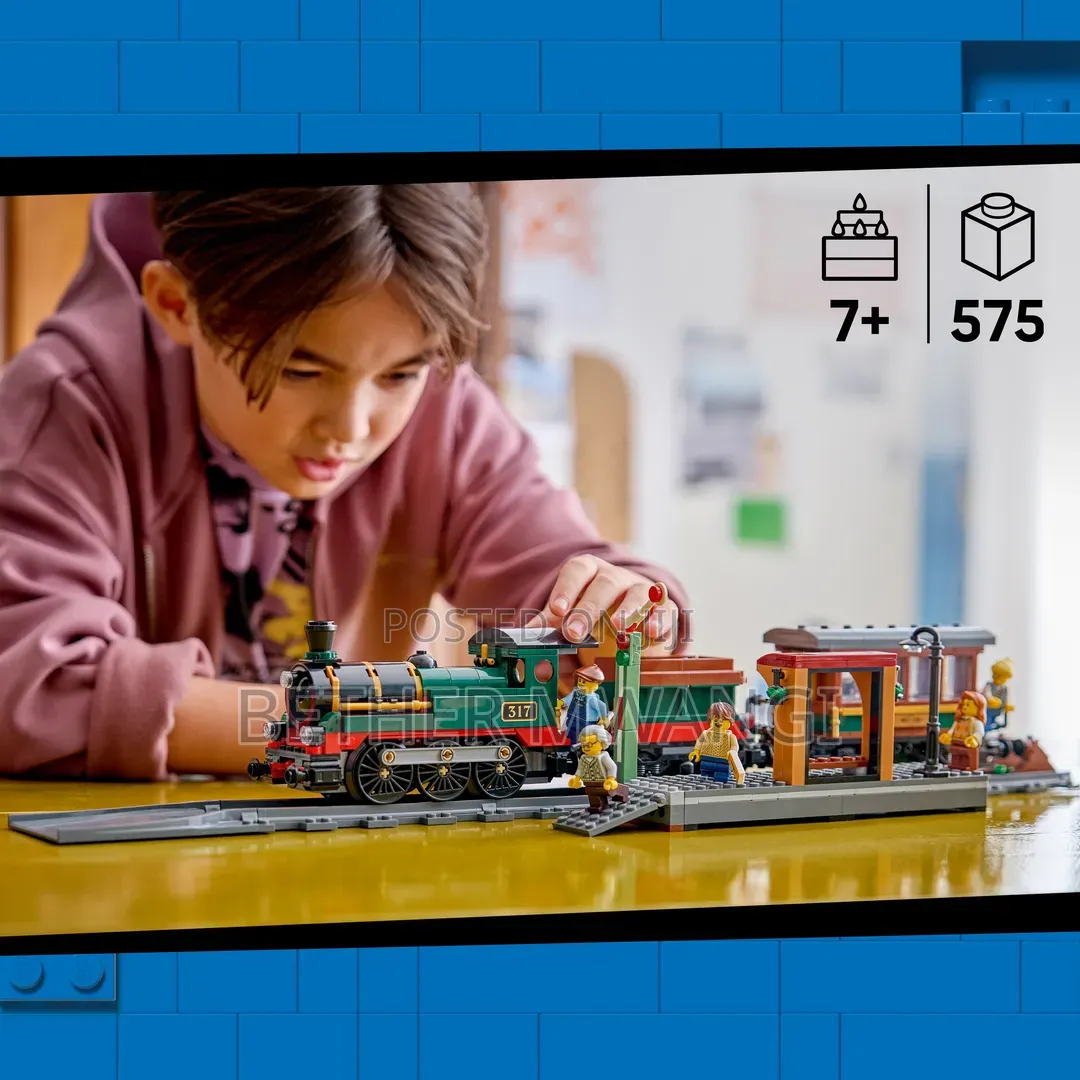 LEGO City Vintage Steam Train - Toy Building Set for Kids