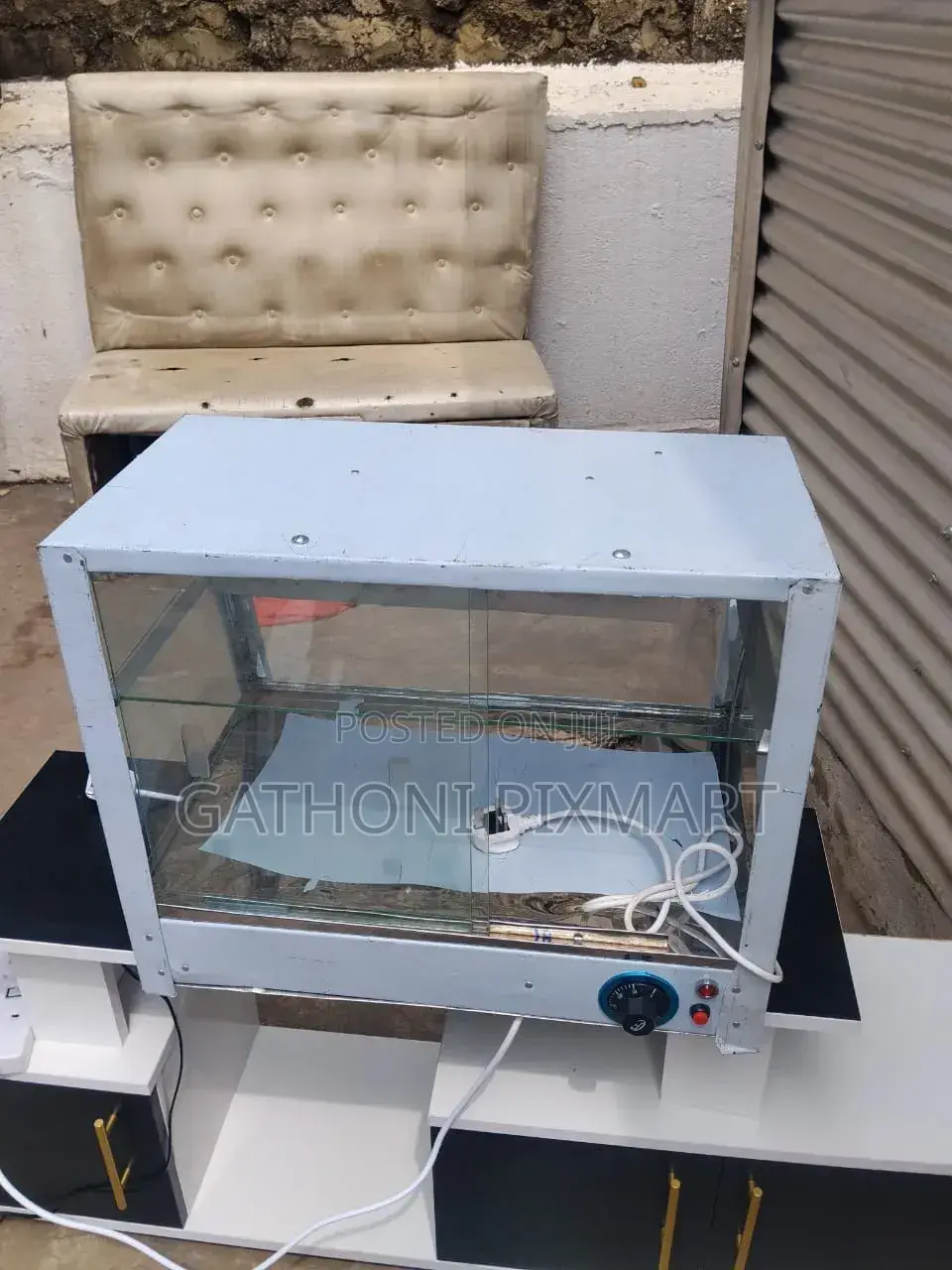 Commercial Electric Food Warmer Glass Display Cabinet
