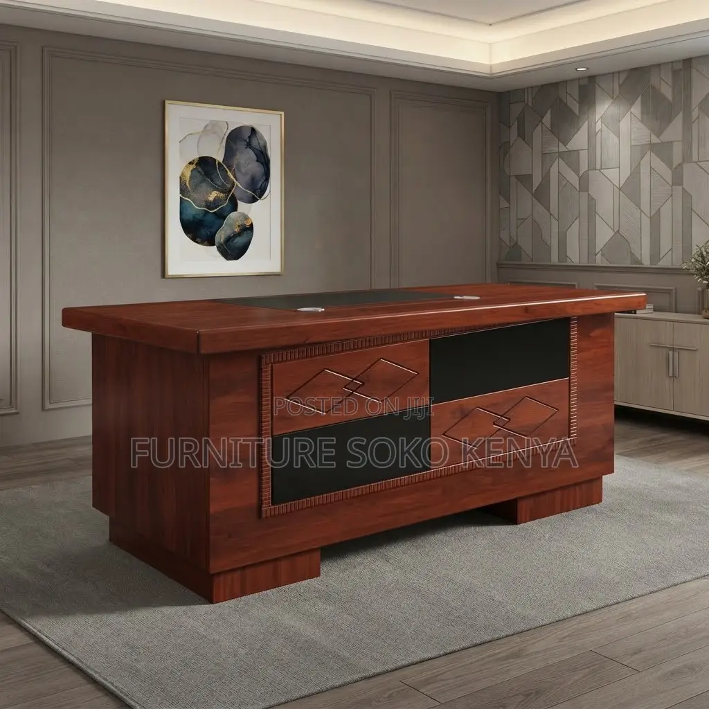 Office Desk; 1.4 Meters Executive Home Office Mahogany Desk