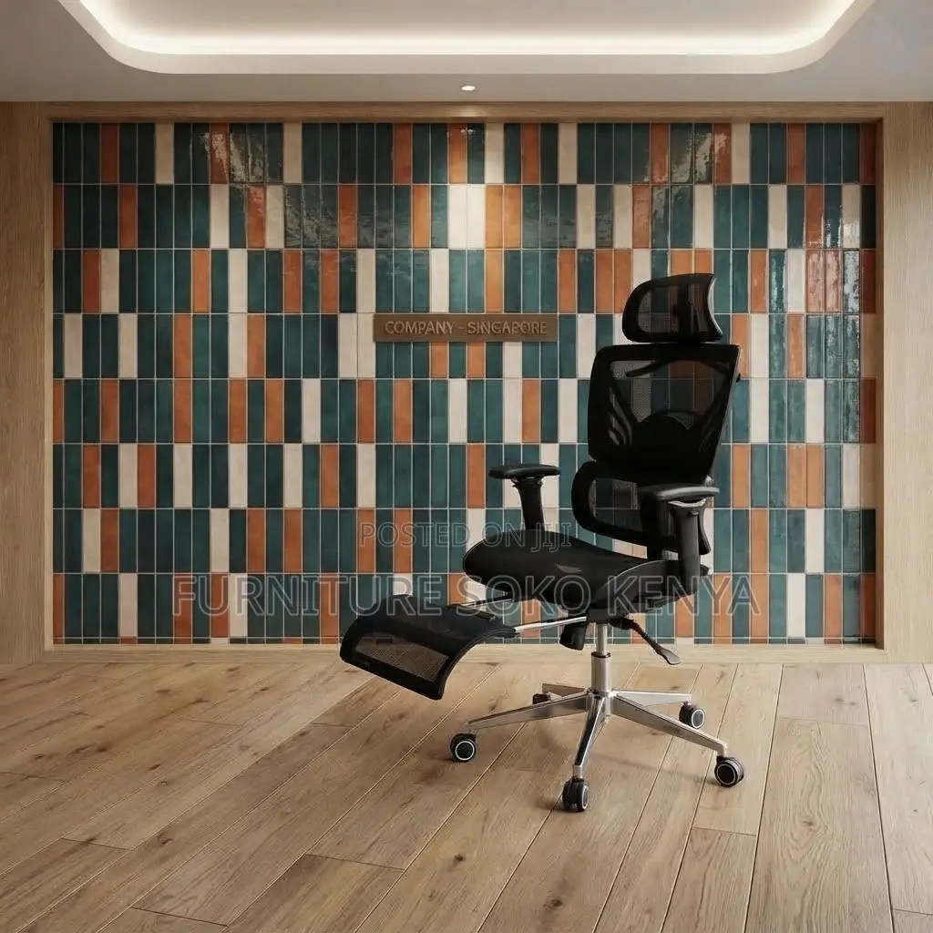 Office Chairs; Executive Office Mesh Chair With Footrest
