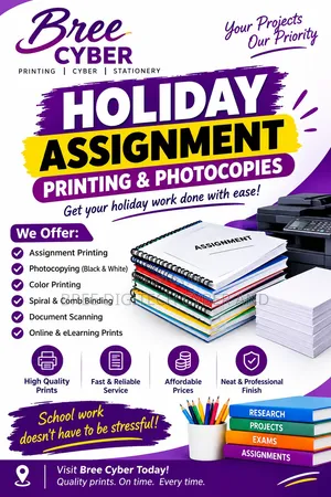 Holiday Assignments Printing