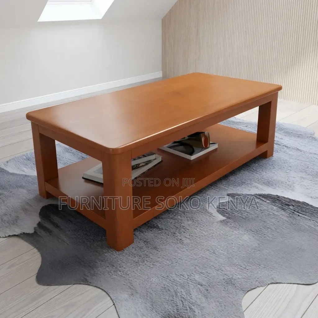 Coffee Table; Mahogany Home and Office Reception Coffee Table