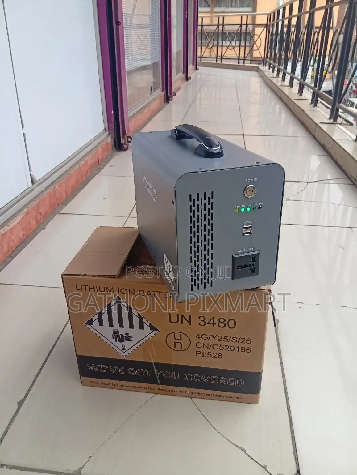 Vestwood 1KW Power Backup Station – Compact & Convenient