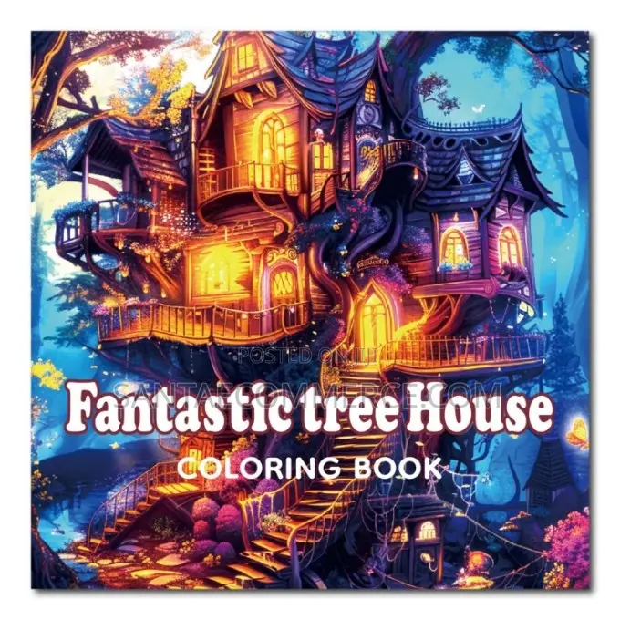 Fantastic Tree House Coloring Book