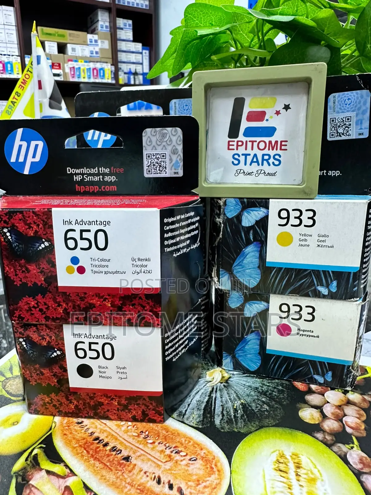 HP 650 High-Quality Black and Tri-Colour Ink Cartridgesand