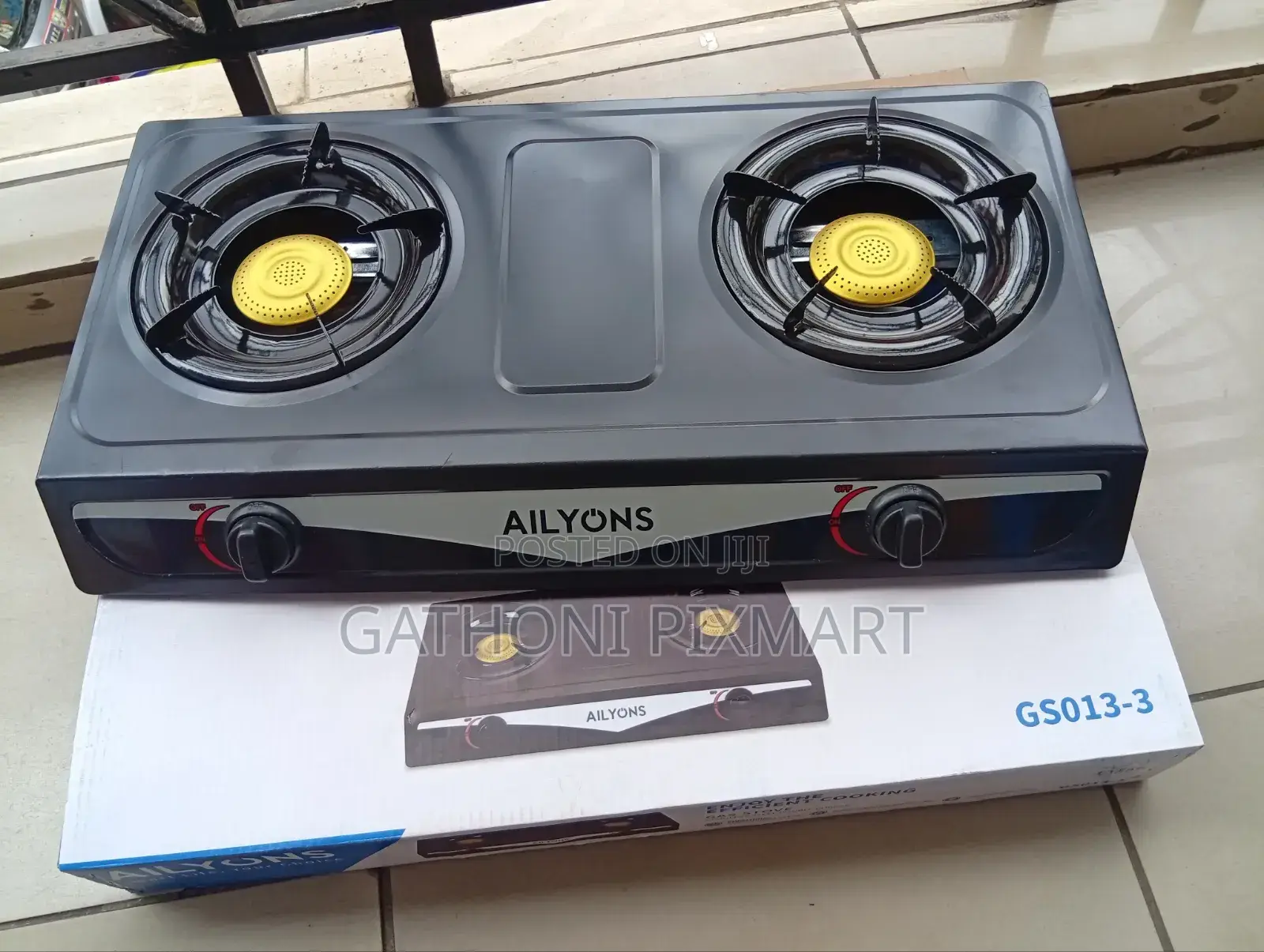 Ailyons 2-Burner Stainless Steel Gas Stove for Home Use