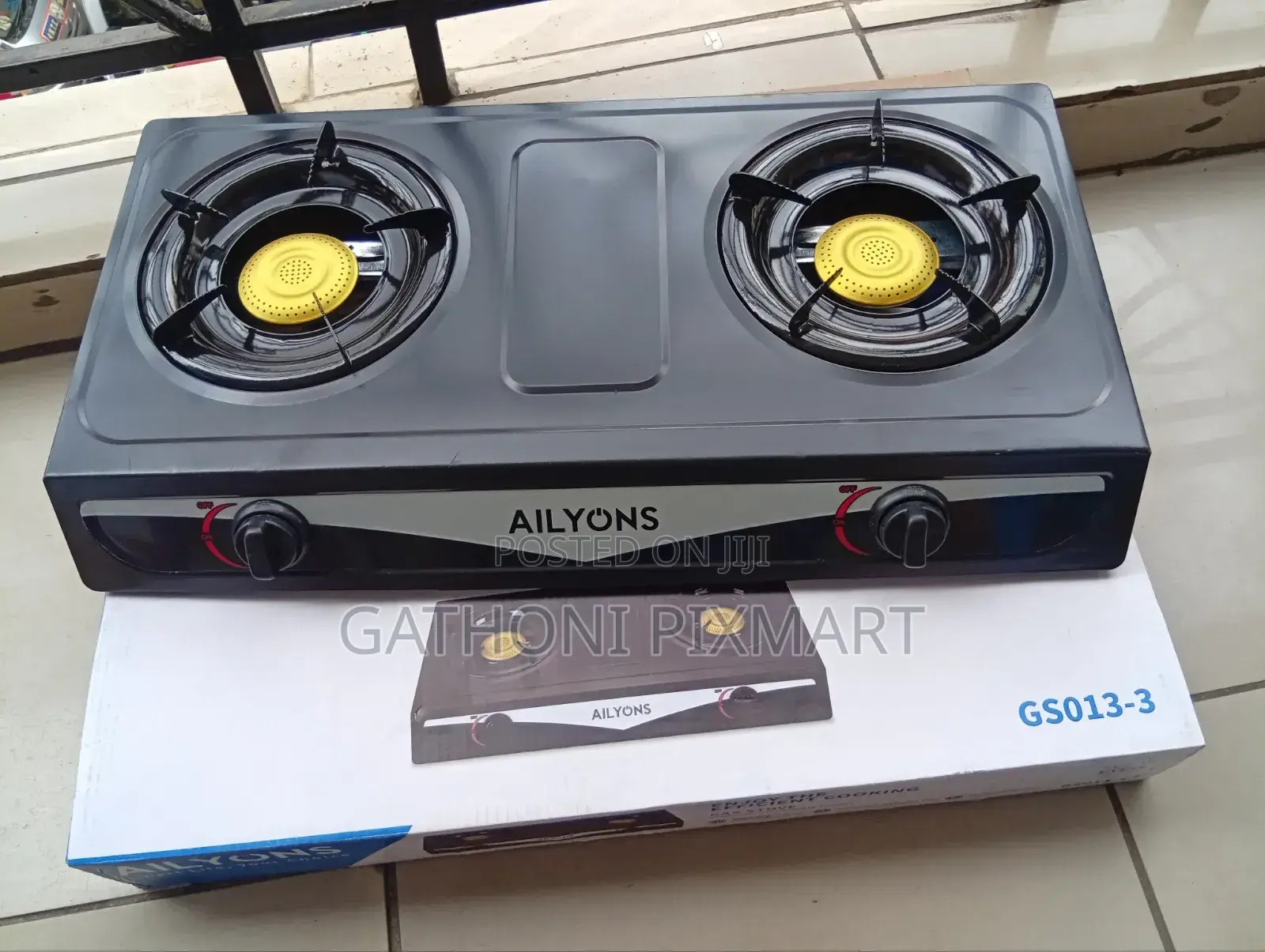 Ailyons 2-Burner Stainless Steel Gas Stove for Home Use