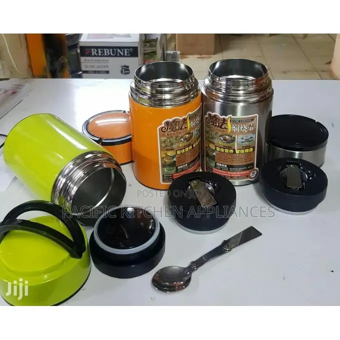 800ml Stainless Steel Vacuum Insulated Food Flask - Leak Proof