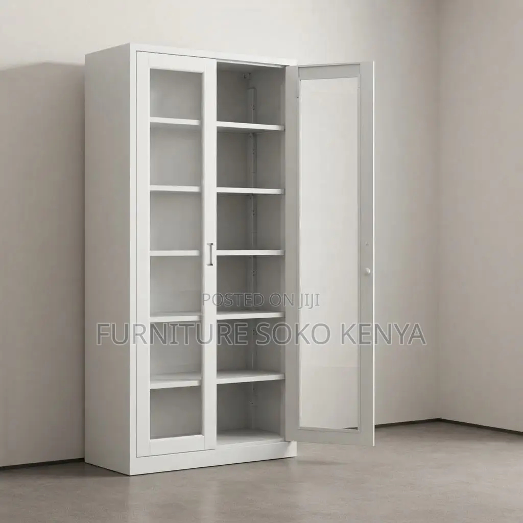 Office Cabinet; Modern Glass Door's Office Filling Cabinet