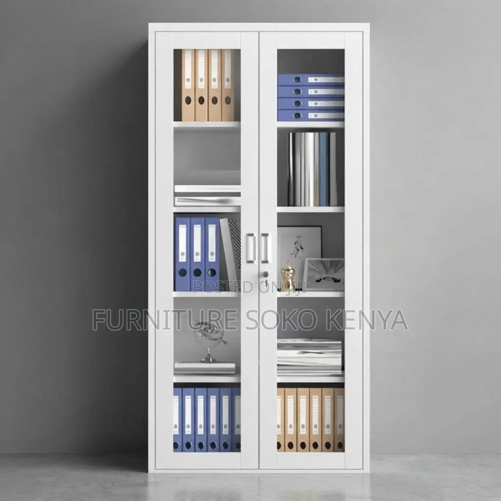 Office Cabinet; Modern Glass Door's Office Filling Cabinet