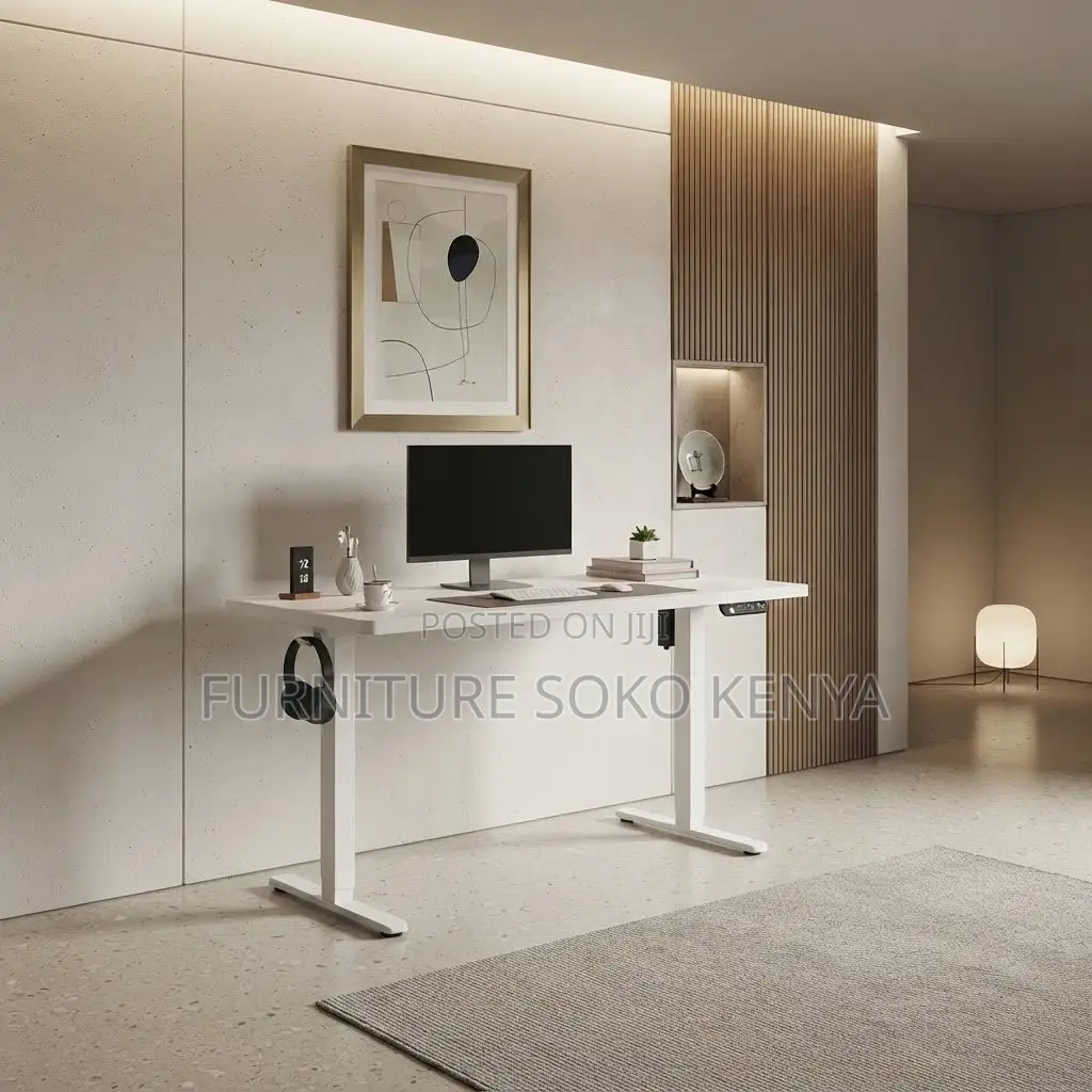 Office Desk; 1.2 Meter Motorable Standing Desk