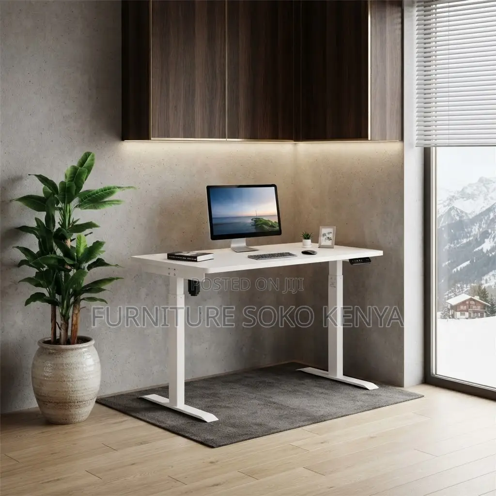 Office Desk; 1.2 Meter Motorable Standing Desk