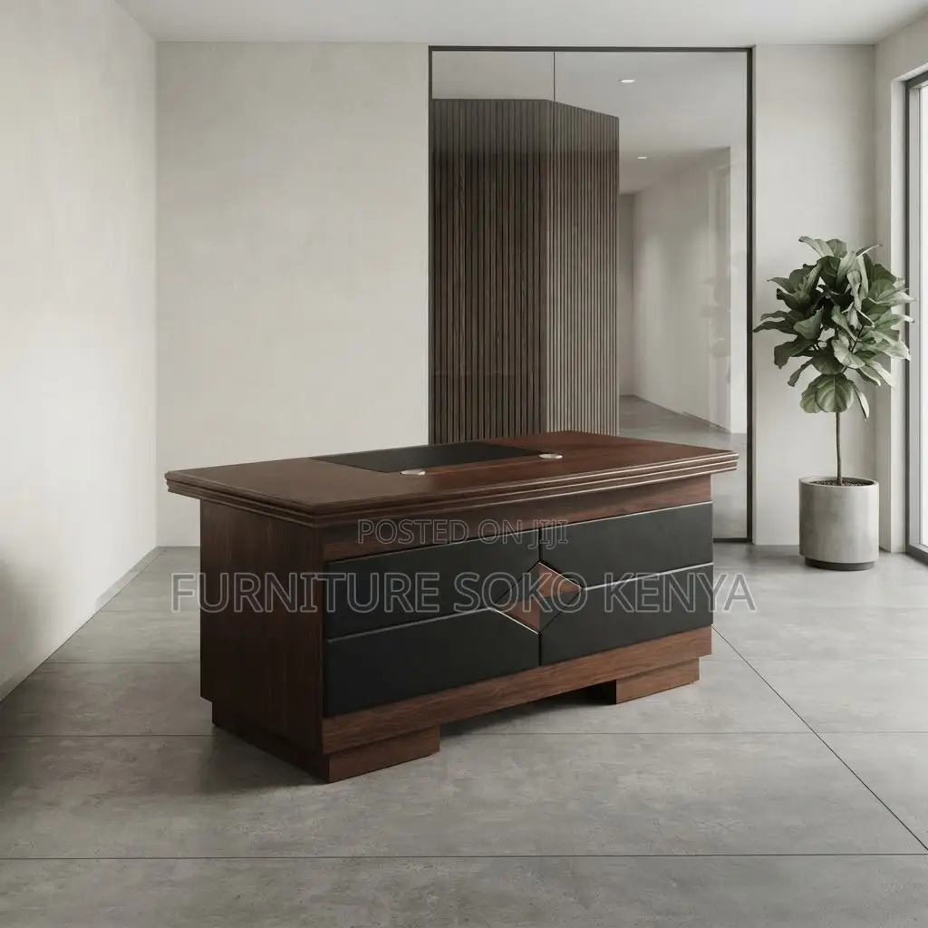 Office Desk; 1.2 Meter Mahogany Design Standard Office Desk