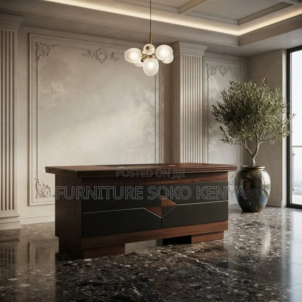 Office Desk; 1.2 Meter Mahogany Design Standard Office Desk
