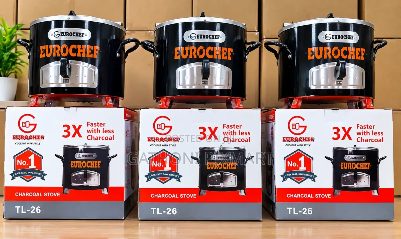 Eurochef Jikokoa Charcoal Stove for Everyday Cooking