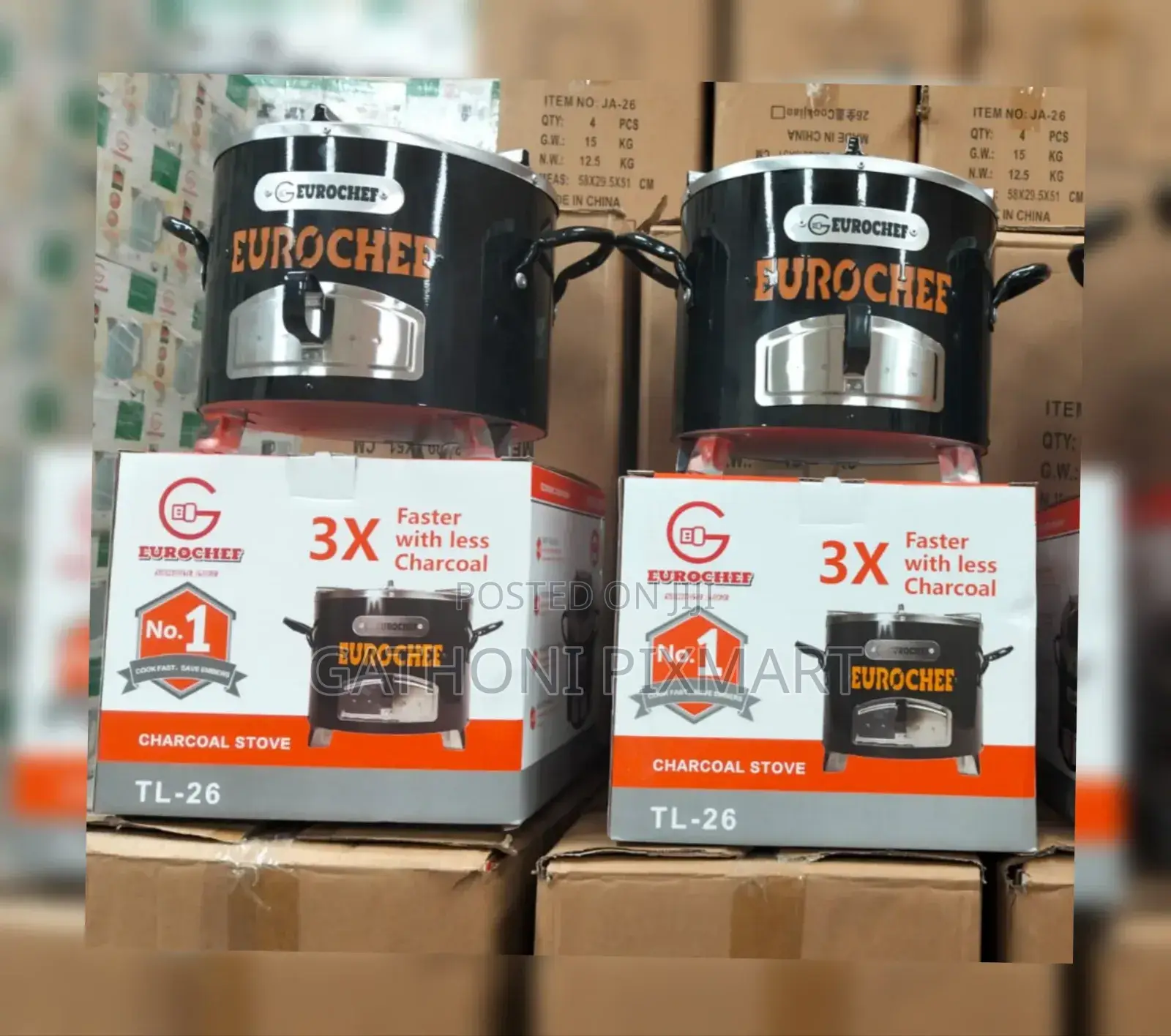 Eurochef Jikokoa Charcoal Stove for Everyday Cooking