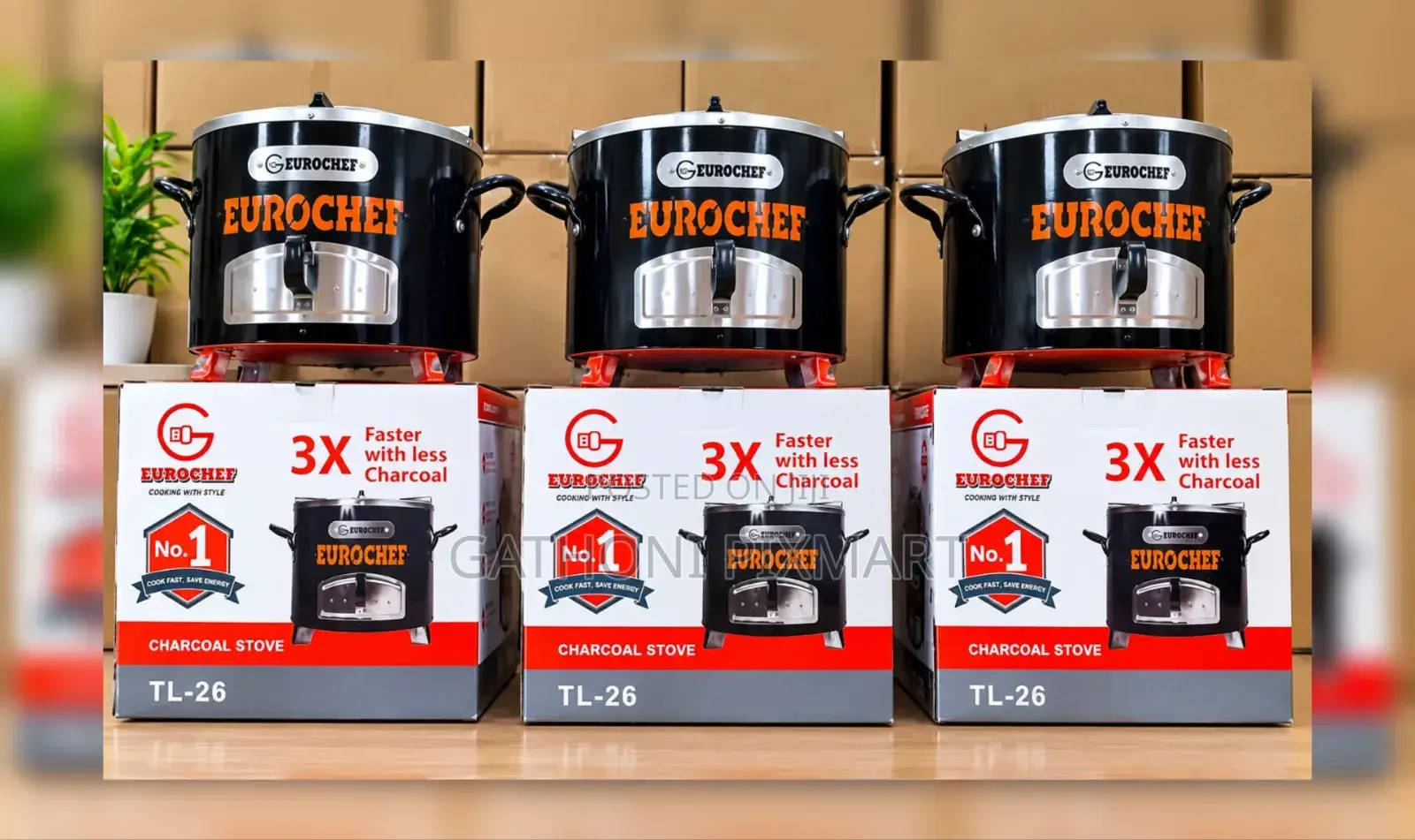 Eurochef Charcoal Jikokoa Cooker at KSh 2,700