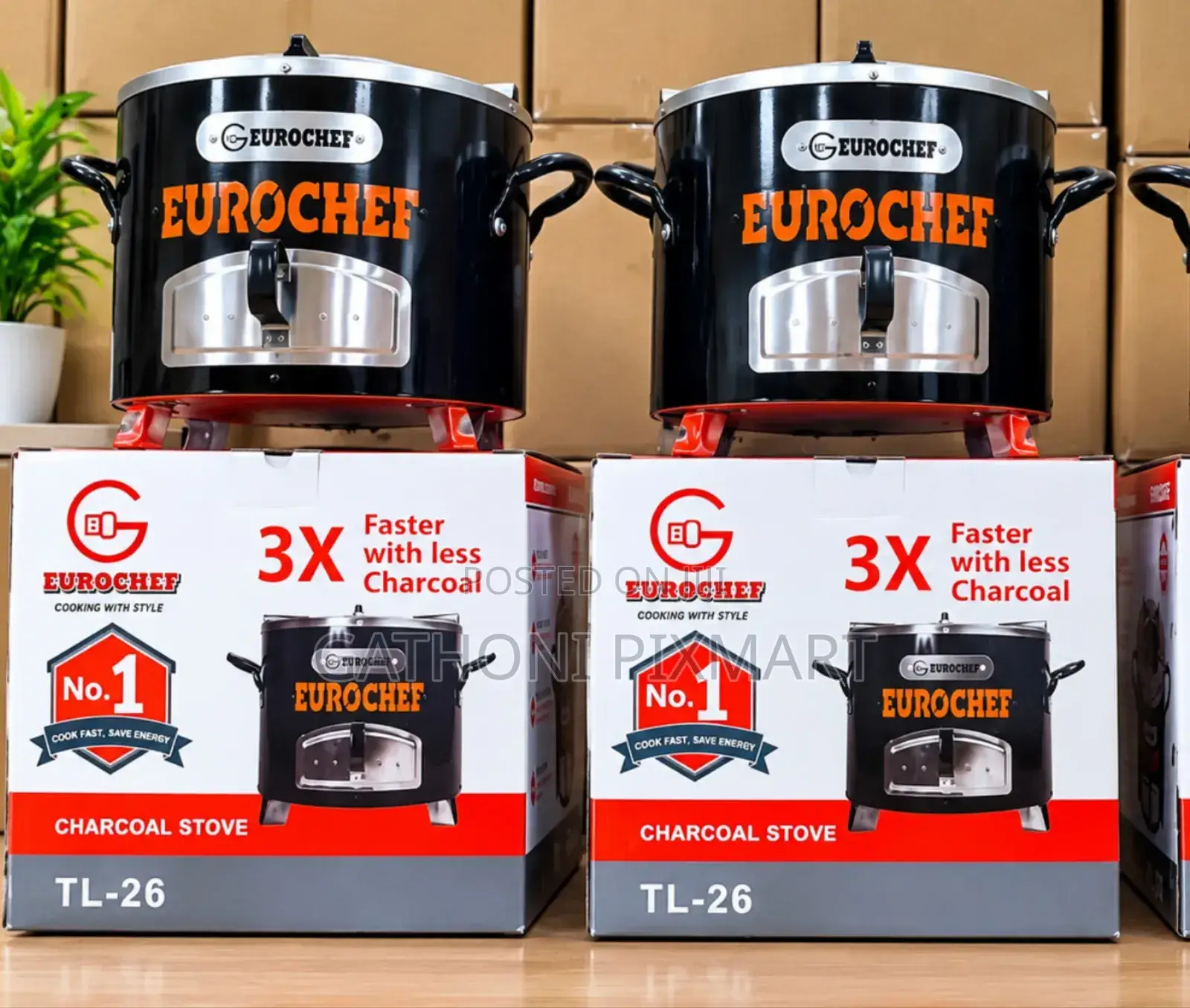 Eurochef Charcoal Jikokoa Cooker at KSh 2,700