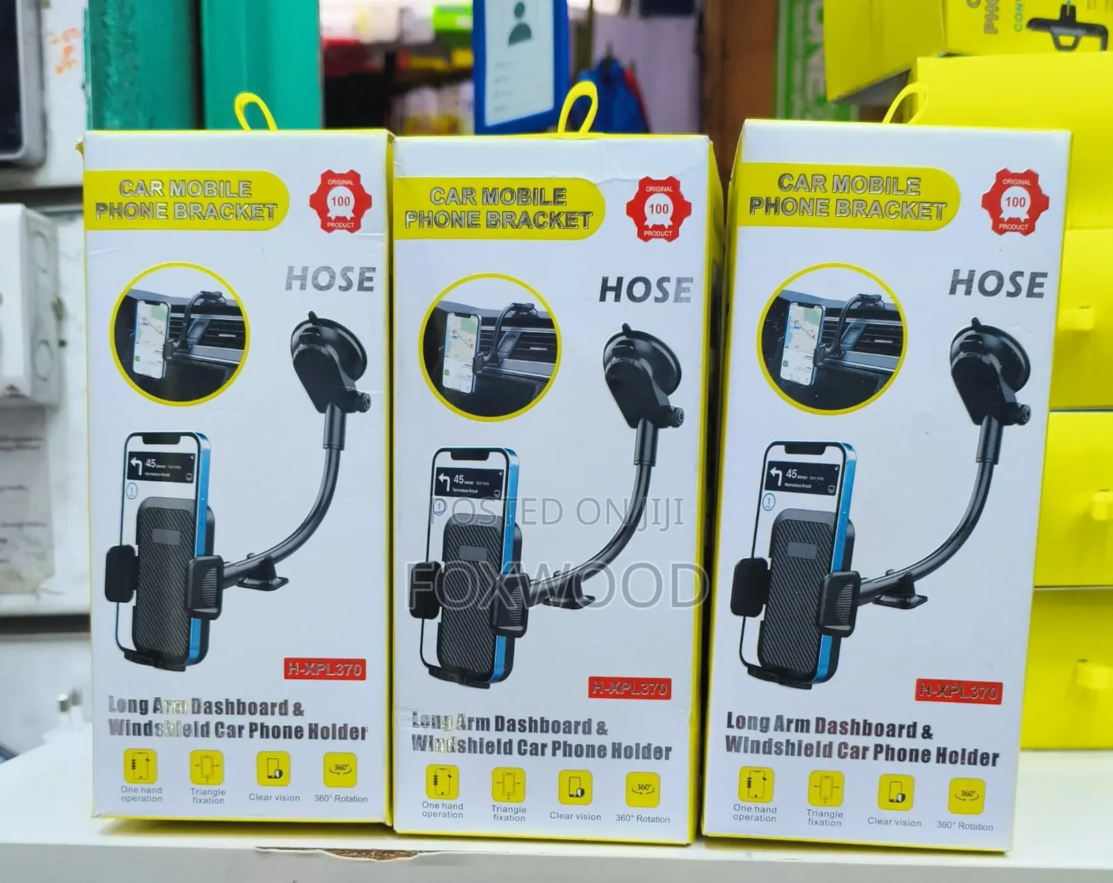 Hose Long Arm Dashboard & Windshield Car Phone Holder