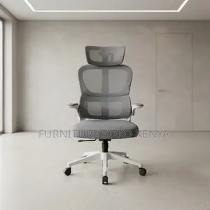 Office Chairs; Swivel White Mesh Orthopedic Study Chair With Arms