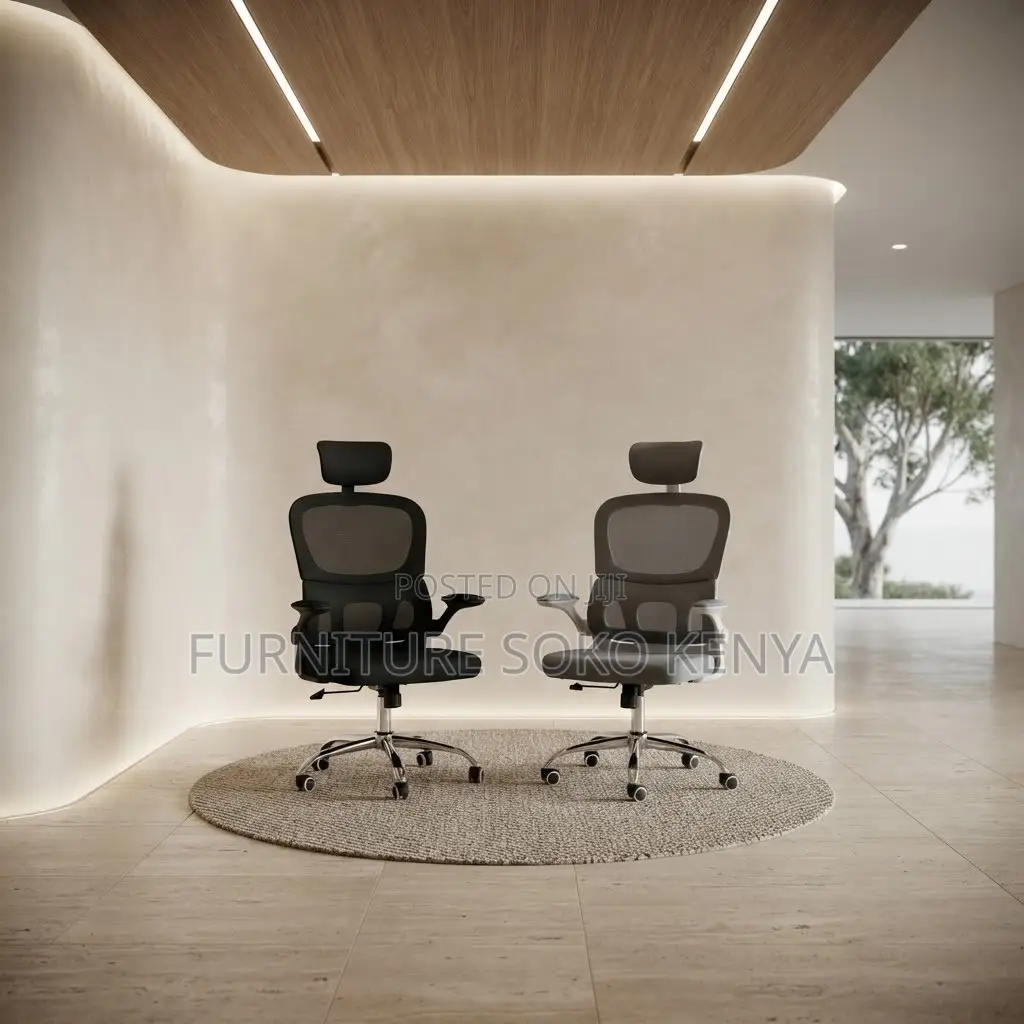 Office Chairs; Swivel White Mesh Orthopedic Study Chair With Arms
