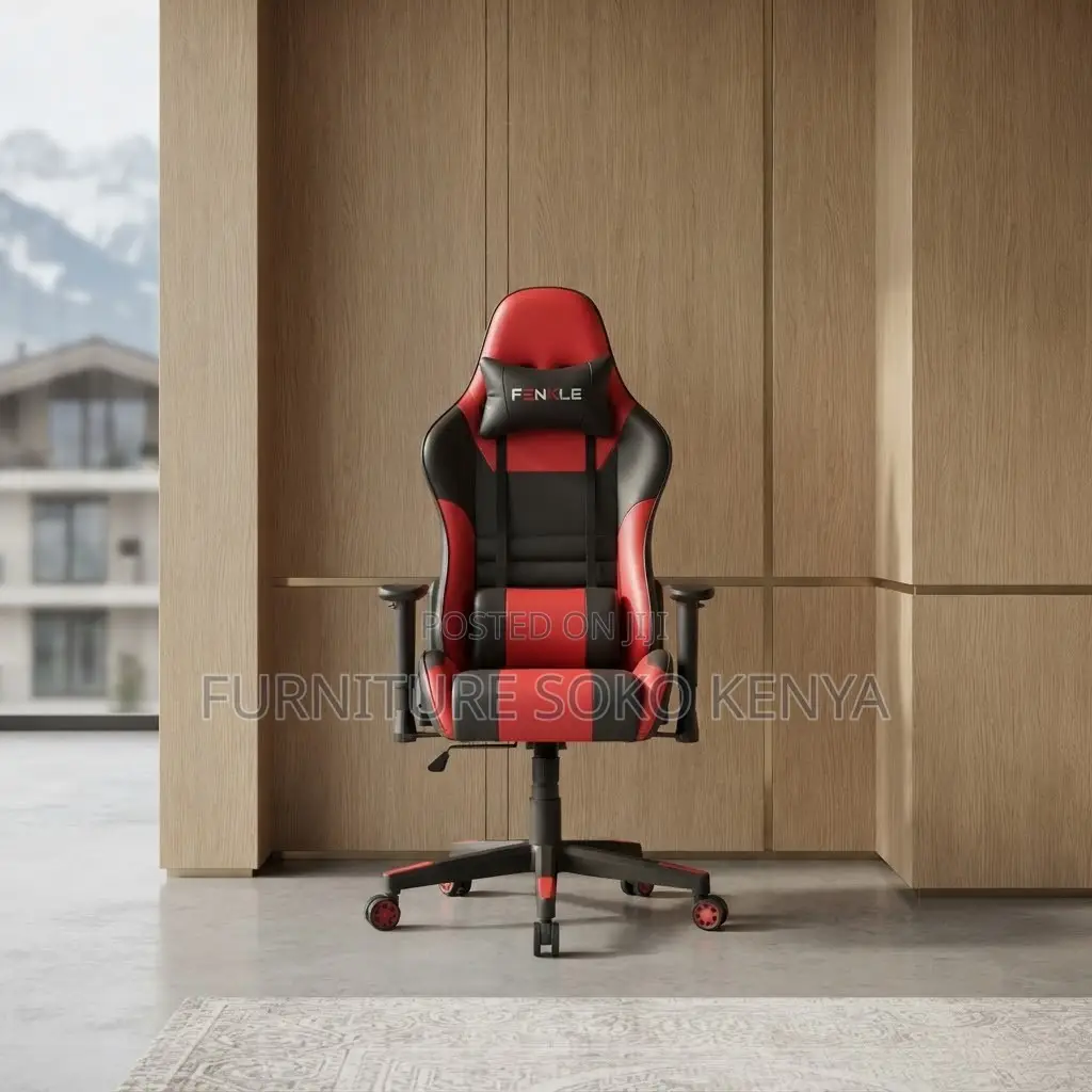 Office Chair; Adjustable Modern Unique Reclining Leather Gaming Seat