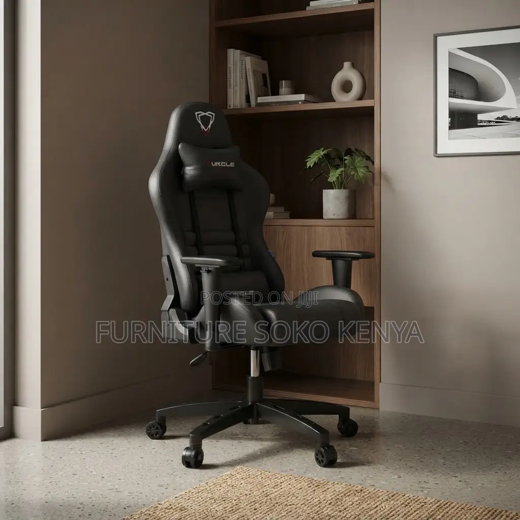 Office Chair; Adjustable Modern Unique Reclining Leather Gaming Seat