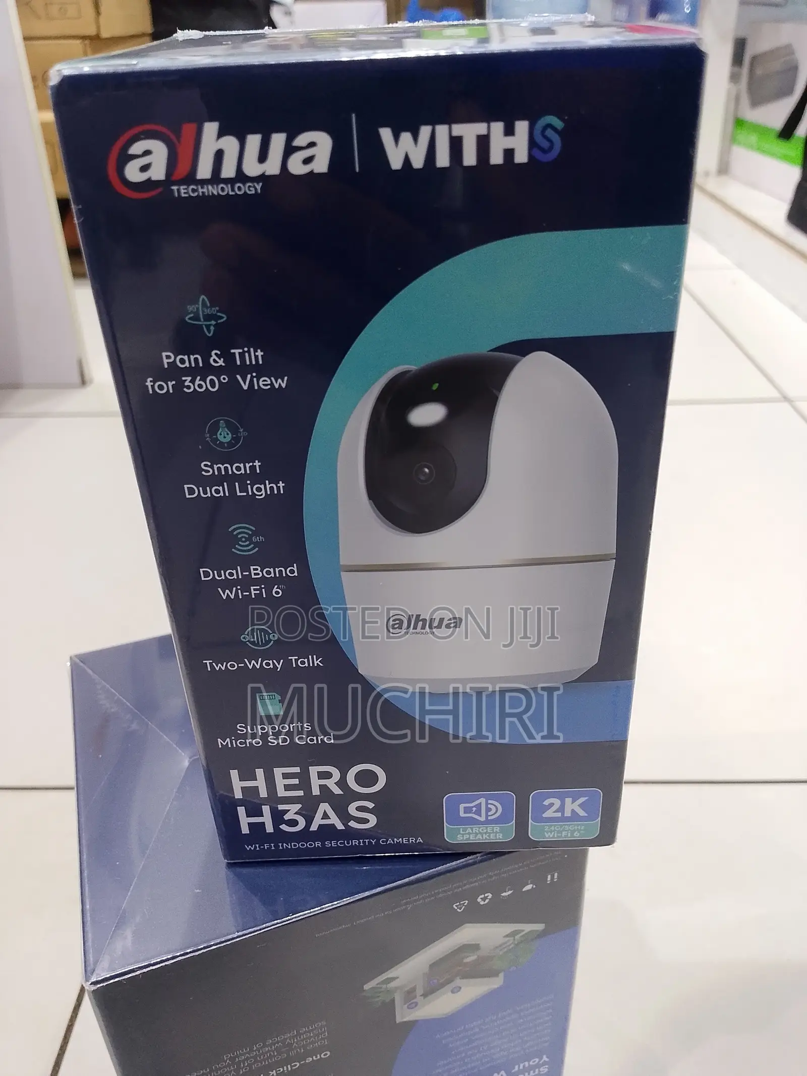Dahua Hero H3AS 2K Smart Home Security Camera – Wi-Fi 6, 360° View