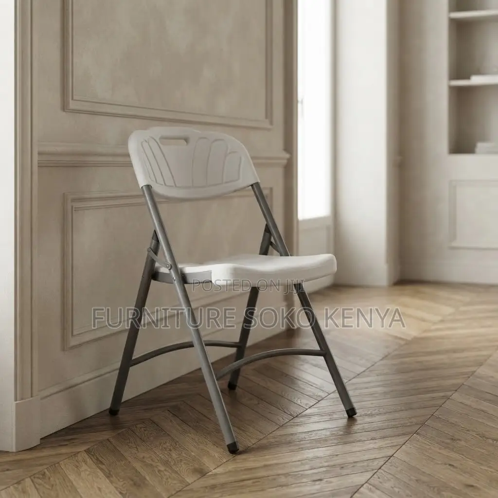 Office Chairs; White Foldable Outdoor Armless Chair